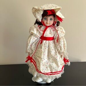 Vintage Dynasty Shelley Porcelain Doll With Stand 14in